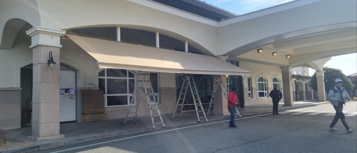 기장 아시아드cc 어닝 천갈이