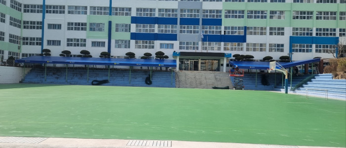 감천 대동고 스텐드 작업